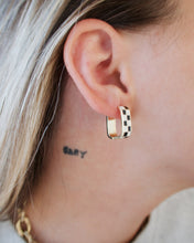 Load image into Gallery viewer, Checkmate Earrings | Black &amp; White
