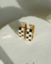 Load image into Gallery viewer, Checkmate Earrings | Black &amp; White
